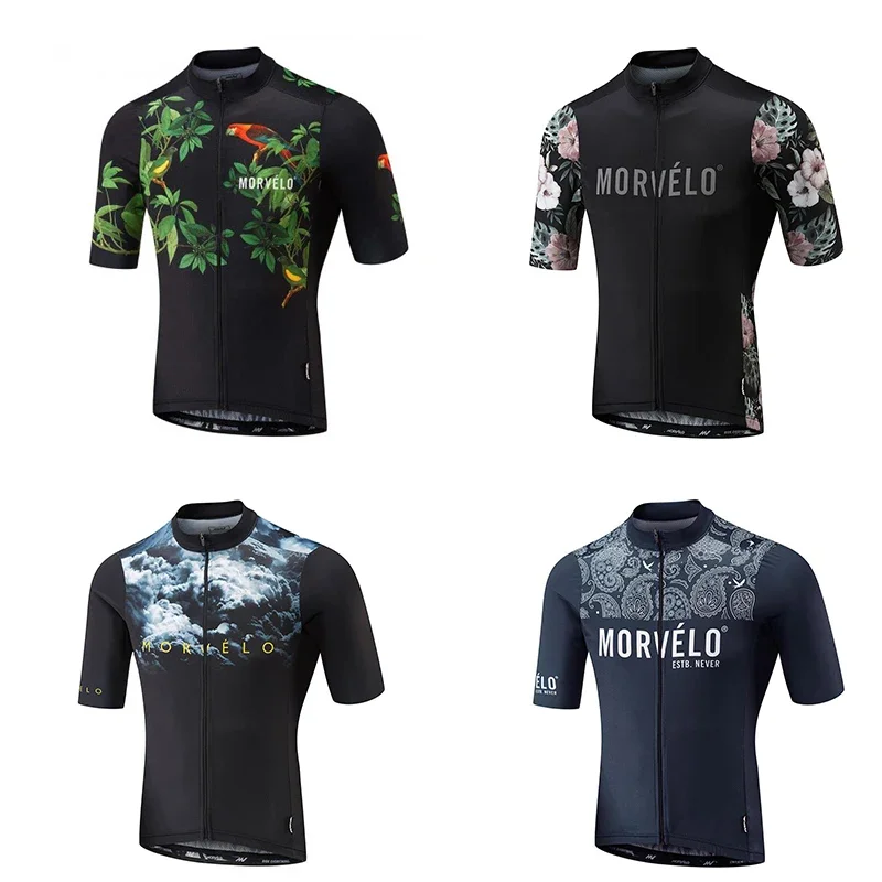 

2020 MORVELO Real Quick Dry Cycling Jersey Summer Short Sleeve MTB Bike Cycling Clothing Ropa Maillot Ciclismo Bicycle Clothes