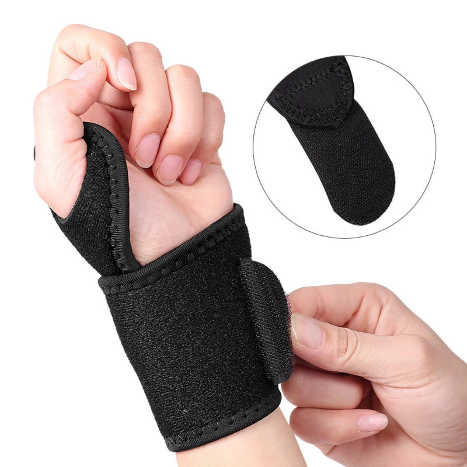 Wrist Brace Wristband Ganglion Cyst Arthritis Carpal Tunnel Breathable Sport Wrist Support Left Right Unisex
