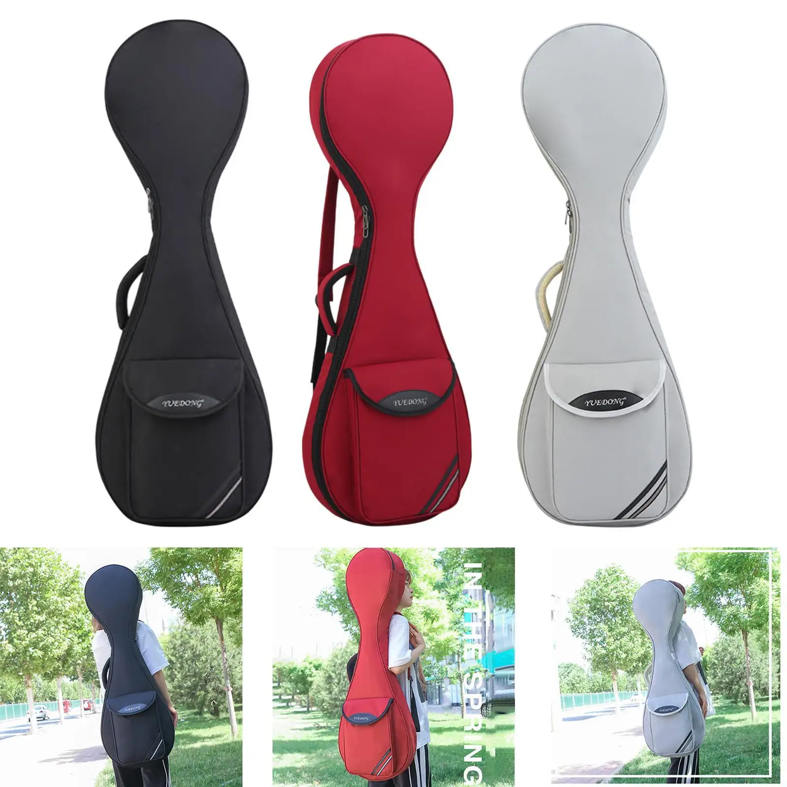 Pipa 운반 케이스 방수 충격 방지 경량 더블 숄더 스트랩 Pipa 악기 케이스 휴대용 Pipa 가방 배낭