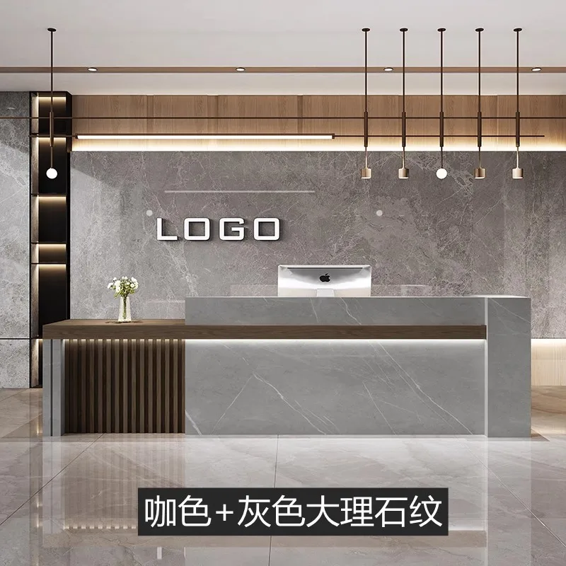 Front Office Reception Desk Podium Church Restaurant Study Reception Desks Modern Luxury Bureau Meuble Beauty Salon Furniture