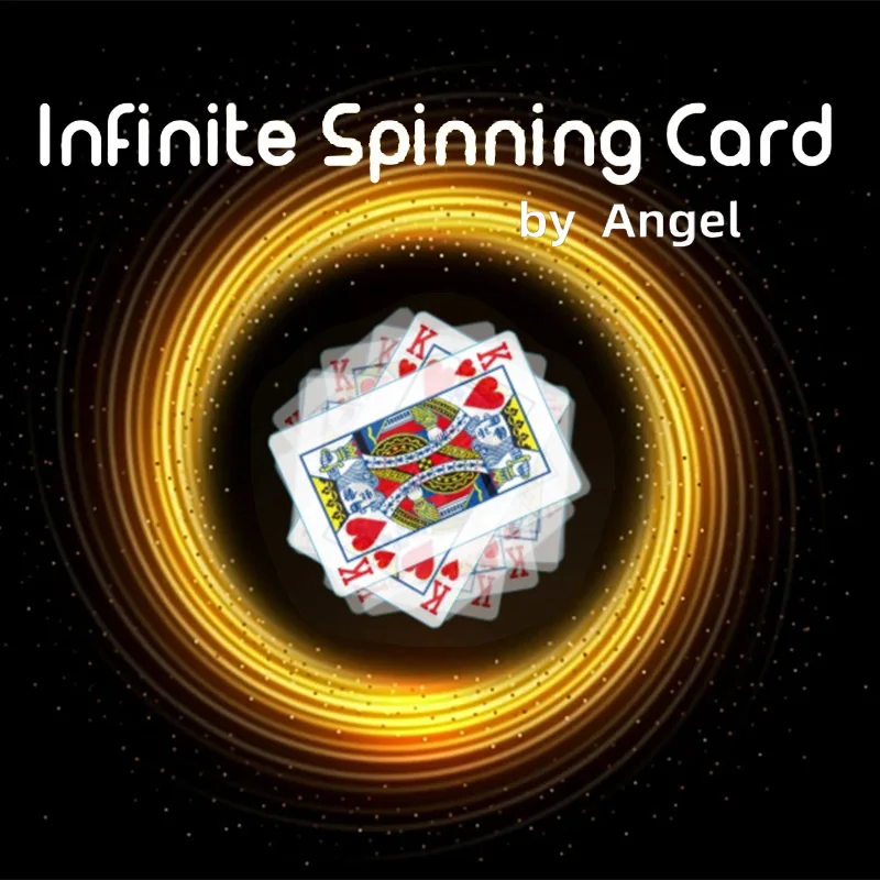 Infinite Spinning Card by Angel Magic Tricks Close Up Street Illusions Gimmicks Props Accessories Mentalism Spinning Poke Magia