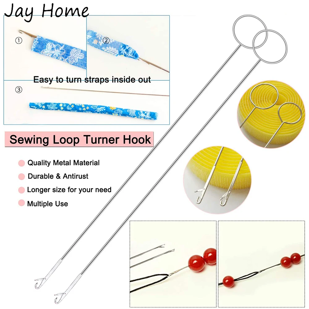 Metal Drawstring Threader, Metal Threader Tool Set, Metal Sewing Loop