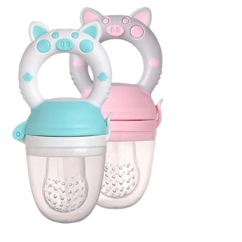 Silicone fruit feeder Silicone Fresh Food Nibbler Baby Feeder Kids Boy Girl Fruit Nipples Feeding Safe Infant Baby Supplies Nipple Soother Bottles
