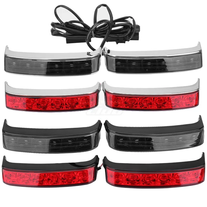 Moto Led Bisaccia Turn Lamp Light Run Brake Light Per Harley Touring Street Glide Flhr Cvo Limited 2014-2022 Road King