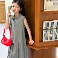 Robe sans manches de style coréen unique pour filles, vêtements d'été fins et tendance pour le collège 4