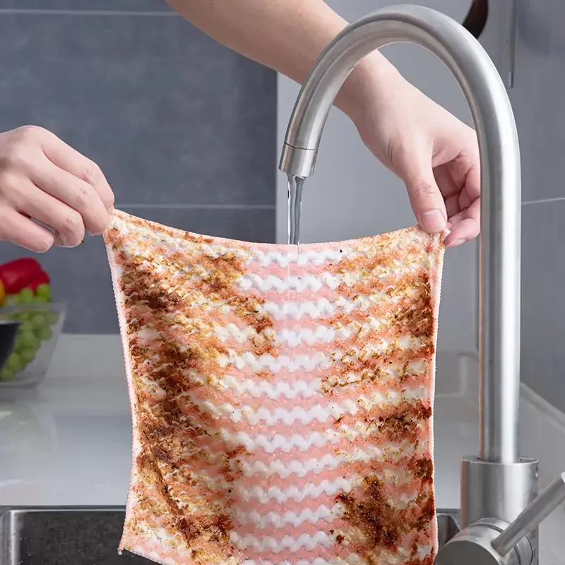 Dishcloths Coral Fleece 10-40 Pack Super Absorbent Kitchen Cleaning Cloths