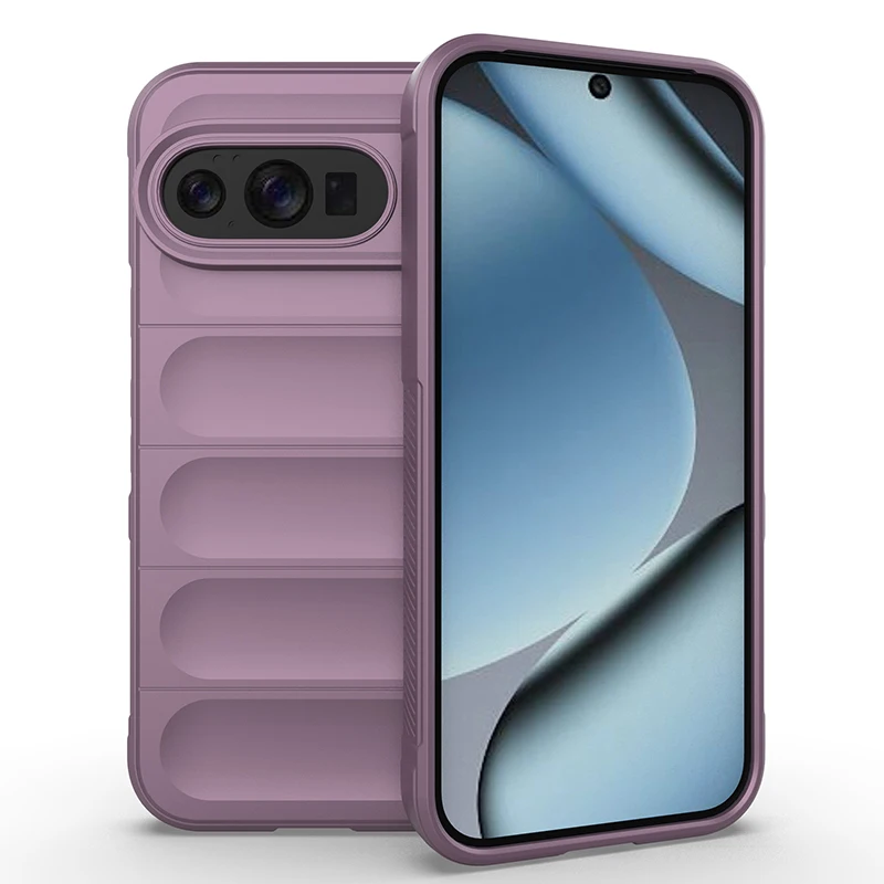 Shockproof Shield Phone Case with Soft TPU Frame and Flannel Lining Protective Cover