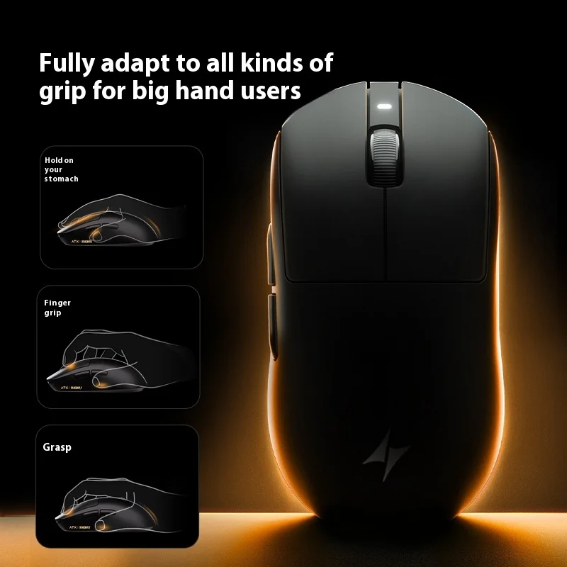 Wireless Mouse Gaming Mouse Wireless Gaming Mouse Ergonomic Mouse ATK Dragonfly A9 Ultra Gaming Mouse Lightweight Wireless 8k Support Ergonomics Star Flash Link Light Micro Motion boys' Gift