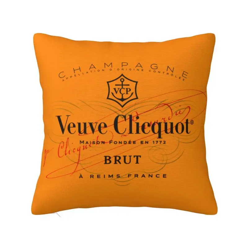 

Nordic Style Luxury Champagne Veuves Cushion Covers 45x45cm Soft Pillow Case for Car Square Pillowcase Home Decorative