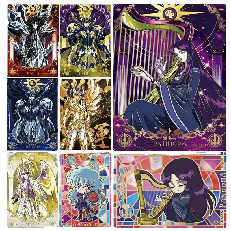 Kyou Gold Saint Seiya Card Athena Poseidon Bp Utr Mr Qr Pr Set Completo Di Carte Da Collezione Boy Christmas Birthday Gift Toy