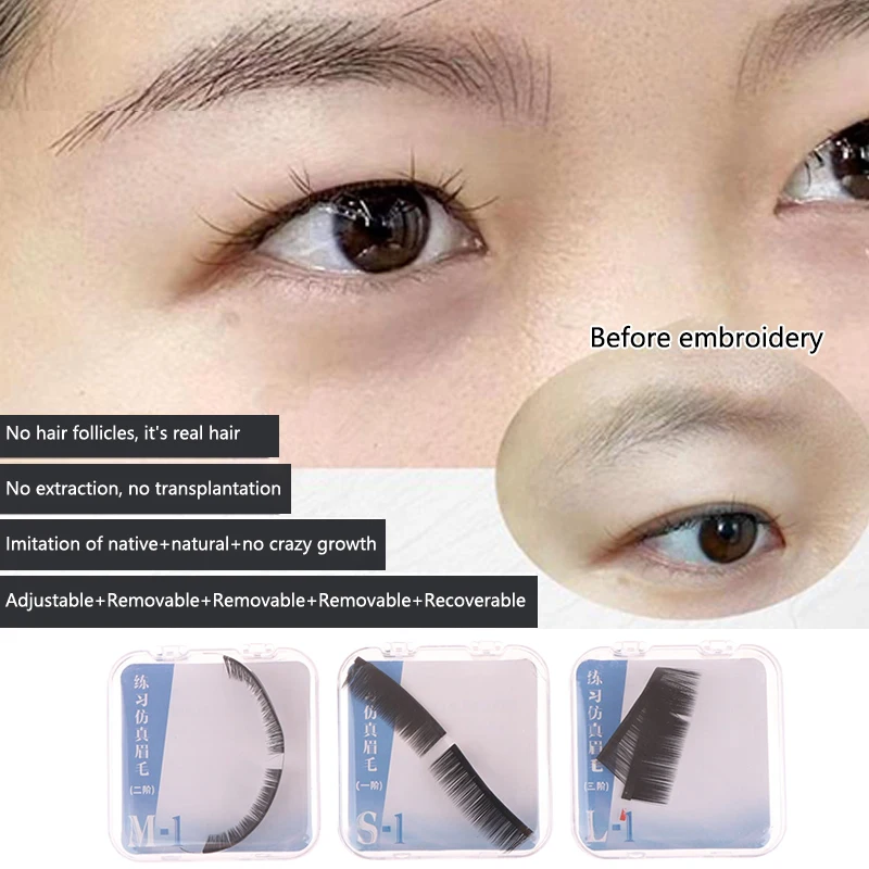 Eyebrow Practice Model Authentic Real AI Master Native Cloned Eyebrow Hair Without Hair Follicles For Beginners