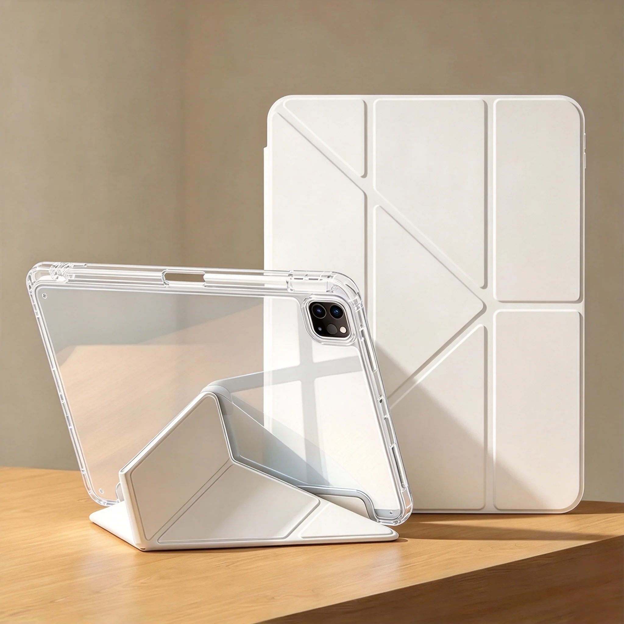 Versatile Magnetic Y-Fold Tablet Case