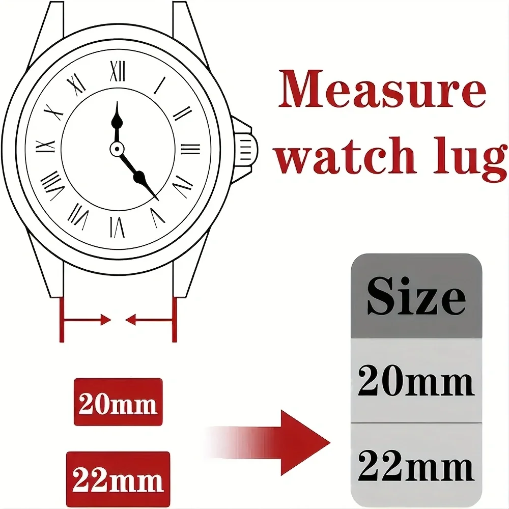 Universal Smartwatch Replacement Band with Adjustable Straps, Various Sizes Available