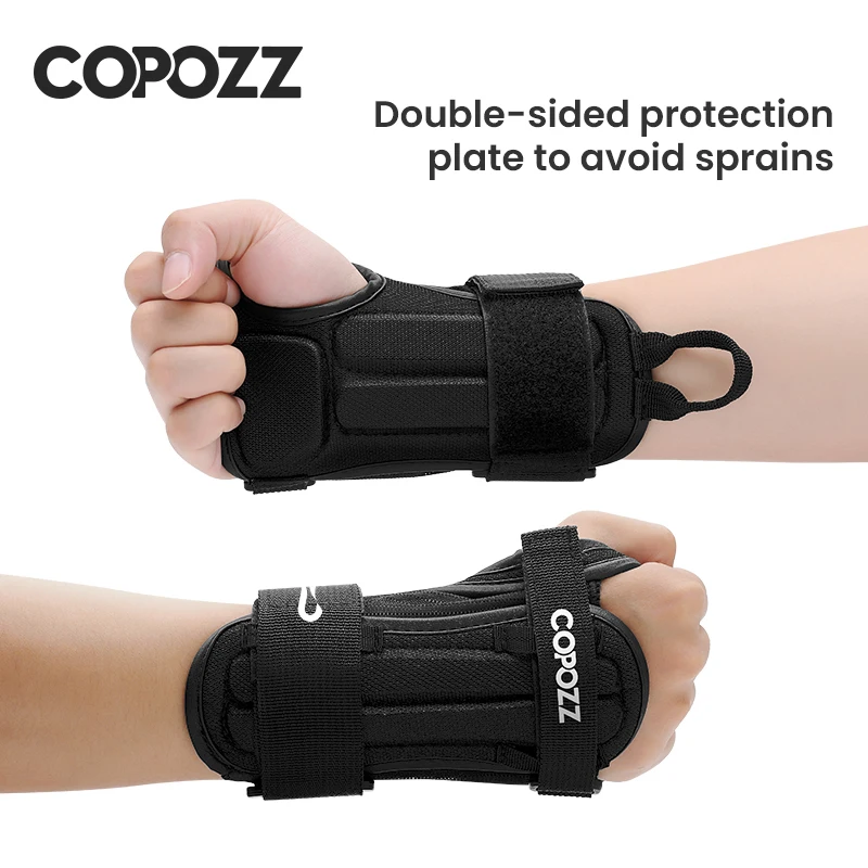 COPOZZ1PairRollerSkatingWristSupportGymSkiWristGuardSkating