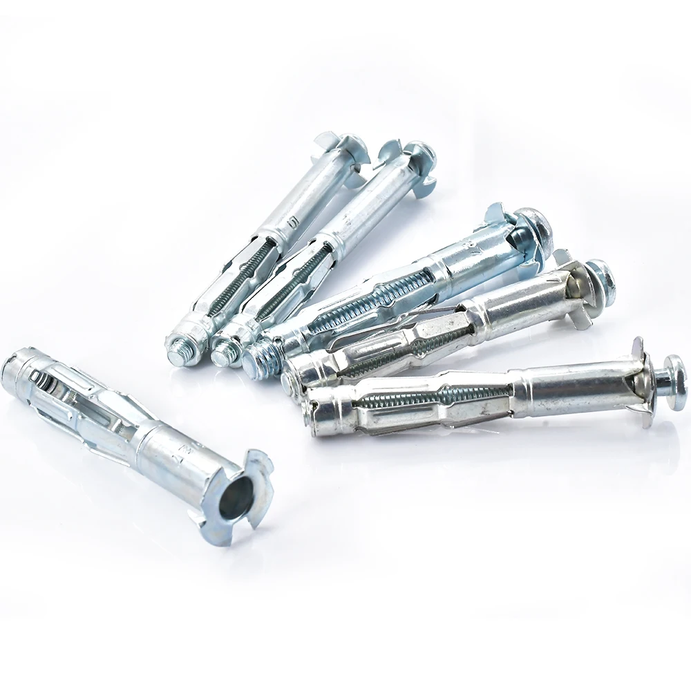 Expansion Bolt Set Drywall Anchor Kit Molly Expansion Bolt Set Practical Drywall Anchor with Screw Self Drilling Wall Home Pierced Gypsum Board Fiberboard M4 M5 M6 M8
