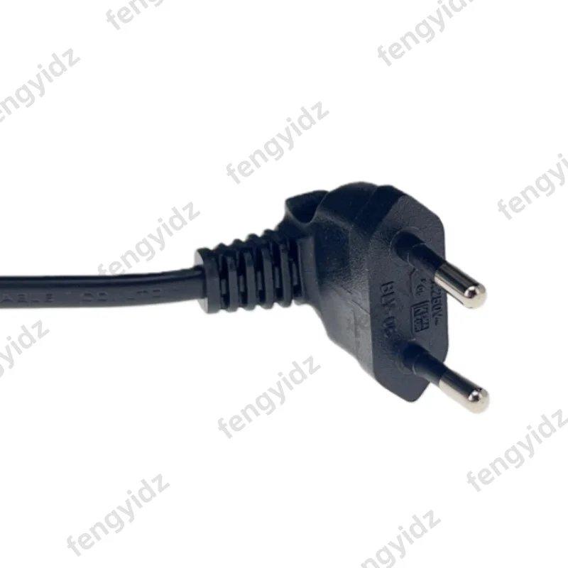 1PCS EU 전원 어댑터 코드, 90도 각도 유럽형 2핀 남성-여성 플러그 전원 케이블 UPS PDU 0.3M/0.6M