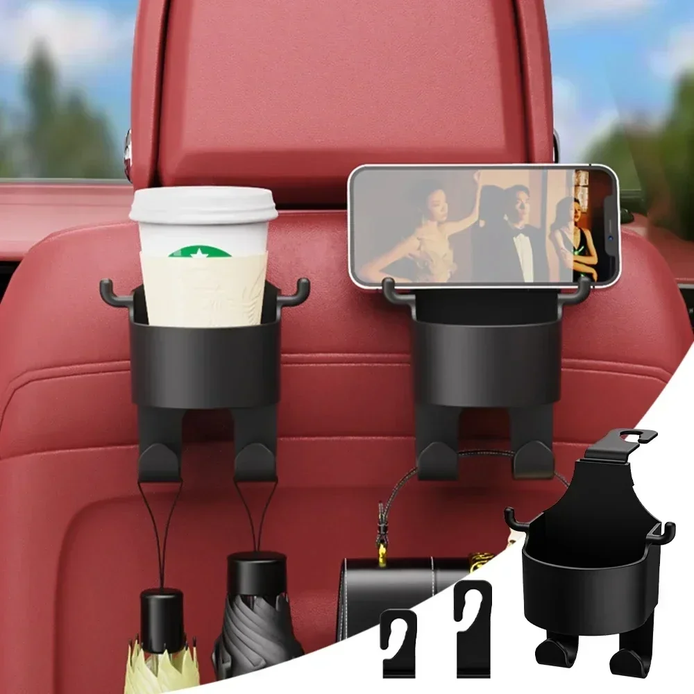 Car Seat Hook Hanger Storage Organizer Universal with Cup Holder for Handbag Fit Universal Vehicle Car Accessories car seat hook hanger