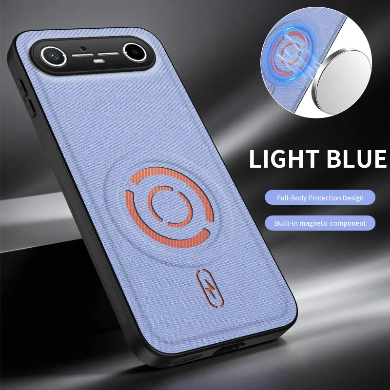 Business ShockProof Magnetic Wireless Charging Back Cover