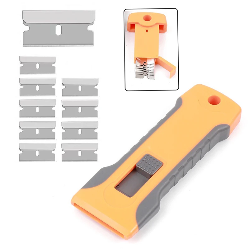 Razor Blade Scraper Car Glue Sticker Remover Window Glass Ceramic Oven Hob Cleaner Household Cleaning Tool