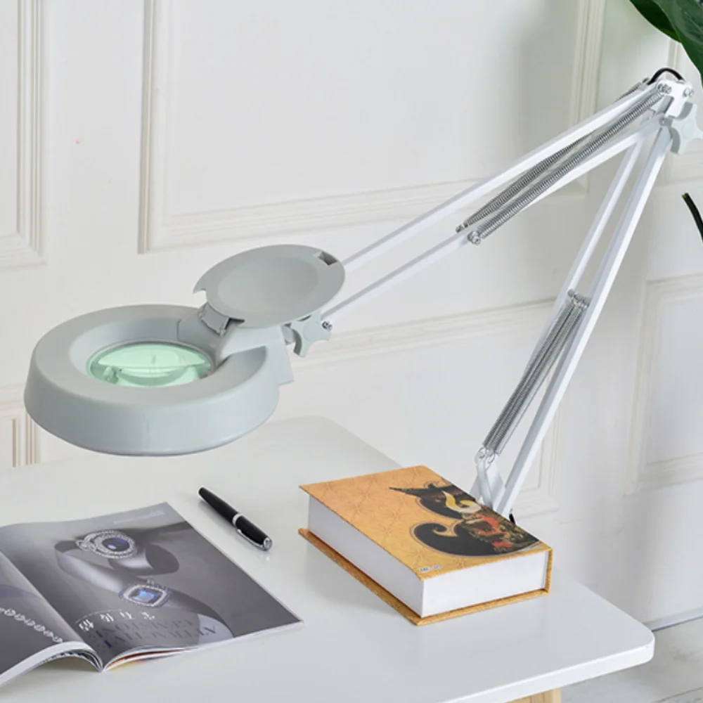 Lente D'Ingrandimento Con Luce LED - 10x, 3 Modalità Colore, Con Morsetto, Per Lettura E Lavori Di Precisione - Foto 10