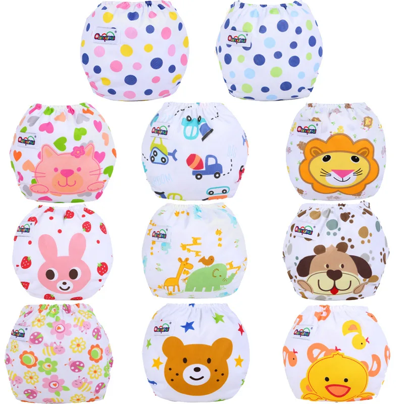 

Baby Cotton Training Pants Panties Baby Diapers Reusable Cloth Diaper Nappies Washable Infants Children Underwear Nappy Changing