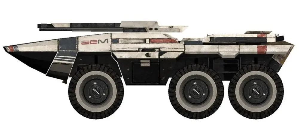 Mass effect M35 MAKO Chariot 3D Paper Model DIY 3d paper model