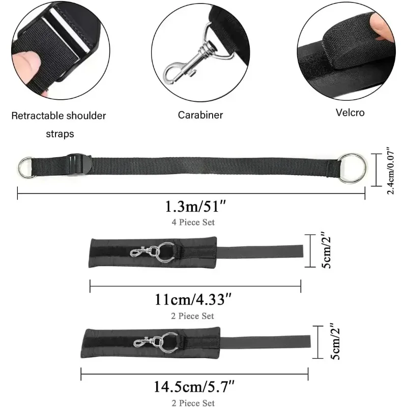 Black Fabric Cuffs