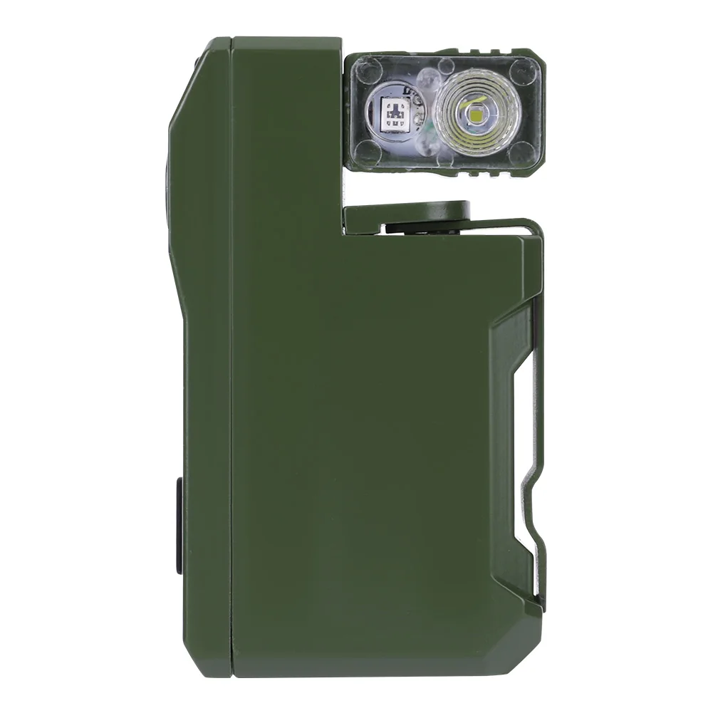 400LM Pocket Torch Rechargeable LED Keychain Light for Outdoor Camping (Green)