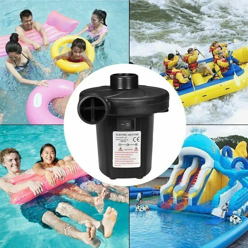 Electric Air Pump Iator For Iatables Camping Bed Mattress Swimming Pool UK