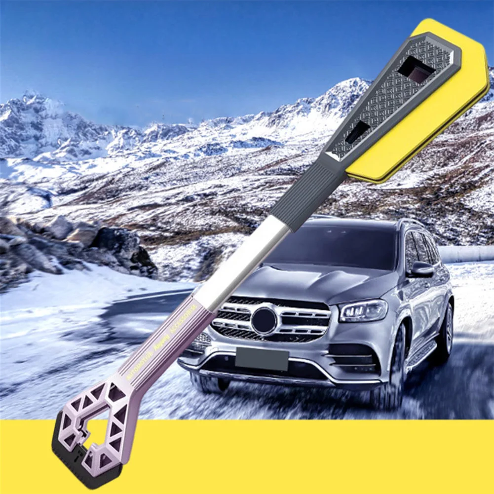 Car Multifunctional Snow Shovel Retractable Car Snow Shovel Brush Ice Defrost Scraper Deicing Cleaning Tools