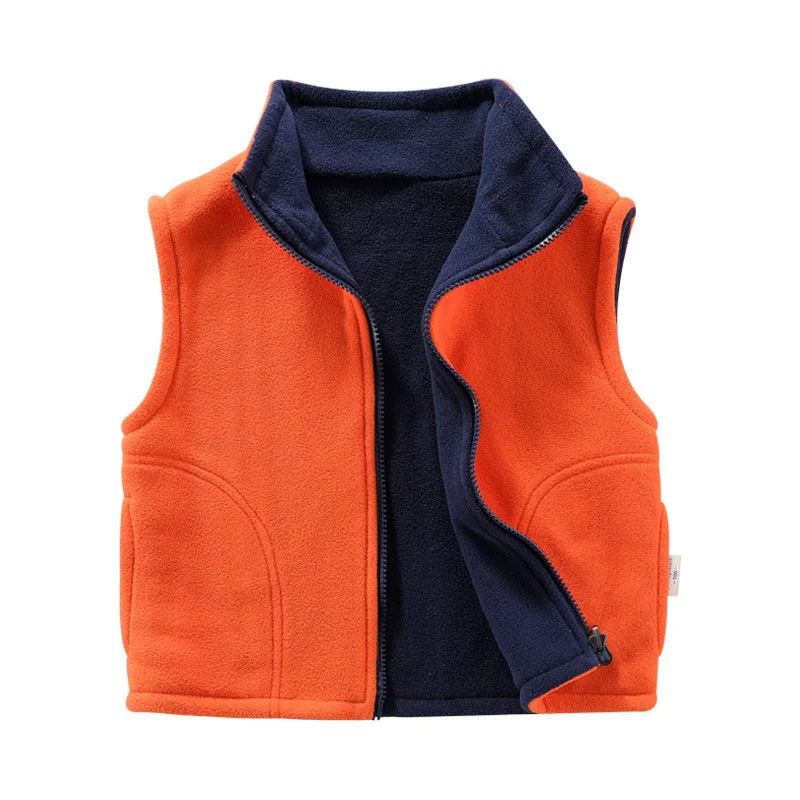 Spring Baby Kids Vest Fleece Jackets Girls Velvet Outerwear Boys Jacket Children Sleeveless Jackets children vest