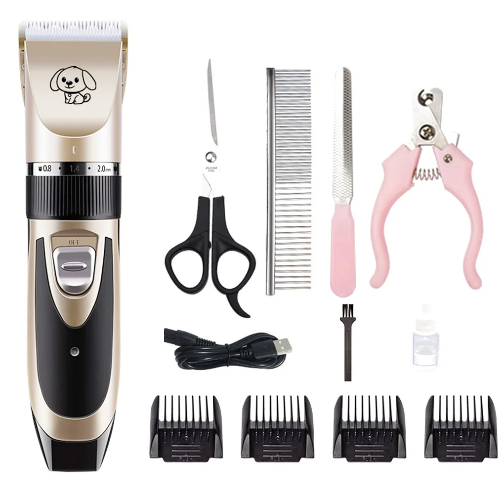 

Electronic Pet Shave Clipper Hair Trimmer Set 5 Modes Rechargeable Pet Styling Beauty Supplies