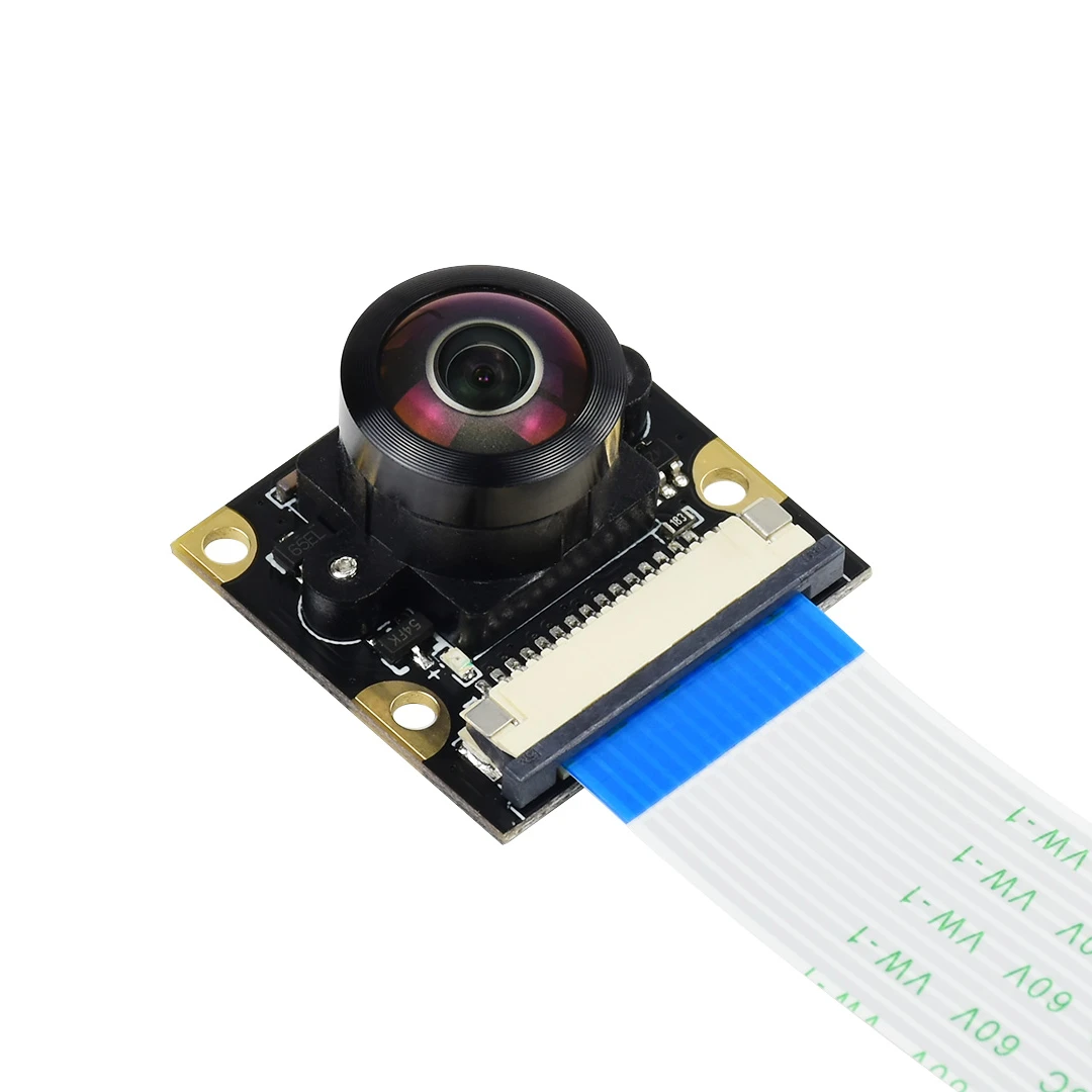 Waveshare Fisheye Lens Webcam 1080P 200 Gradi Fov Modulo Telecamera Grandangolare Per Raspberry Pi 3B/3B/2B