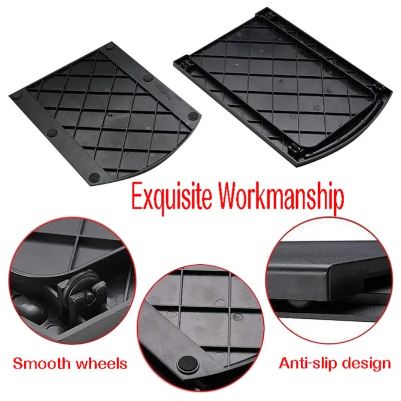 Storage Tray Kitchen Tray Bamboo Organizer Tray Sliding Coffee Maker Tray Mat Abs Base Sliding Shelf Countertop Storage Rolling Tray Kitchen Countertop Storage Mat with Wheels