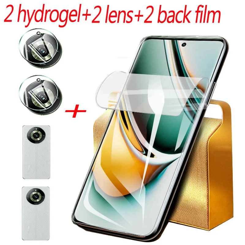 

For Realme 11 Pro hydrogel film Realme11 Pro Screen Protector realmi 11 pro hydrogel+lens+back film Realme 11 Pro Plus Not tempered glass realme 11 proplus folie Realme 11 hidrogel protector