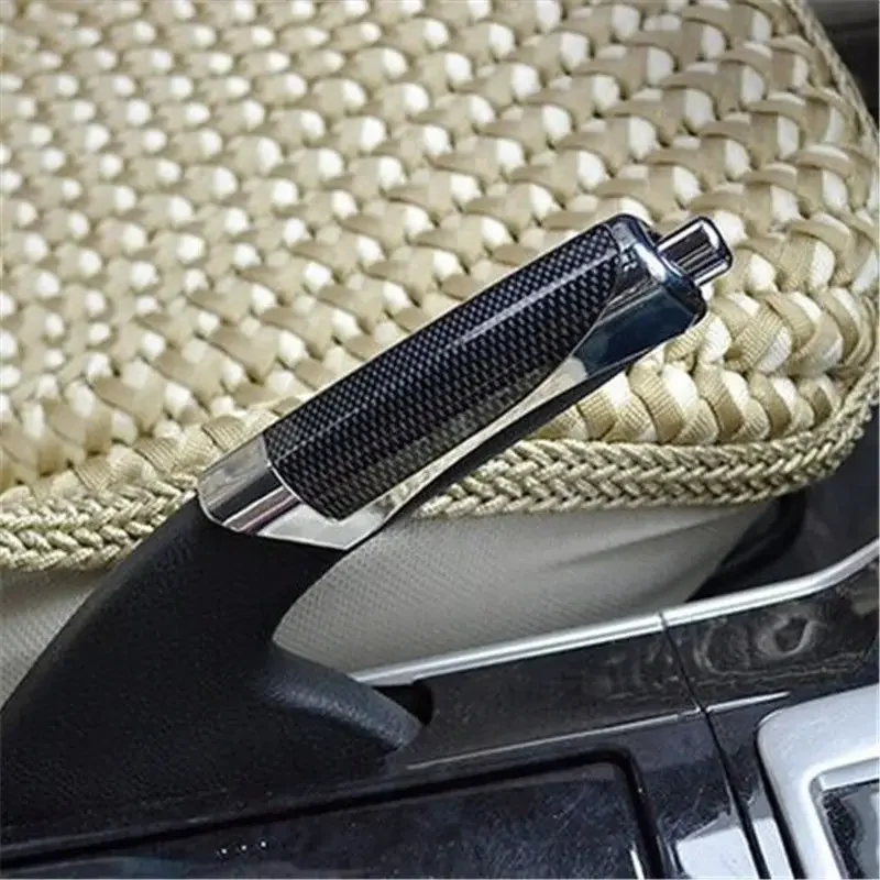 Car decoration Car handbrake cover handbrake decoration cover plastic jacket carbon print auto pa