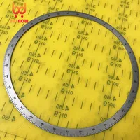 166x150x1 Dial angle measurer 360 degree dial mechanical circle Stainless steel decorative plate 1