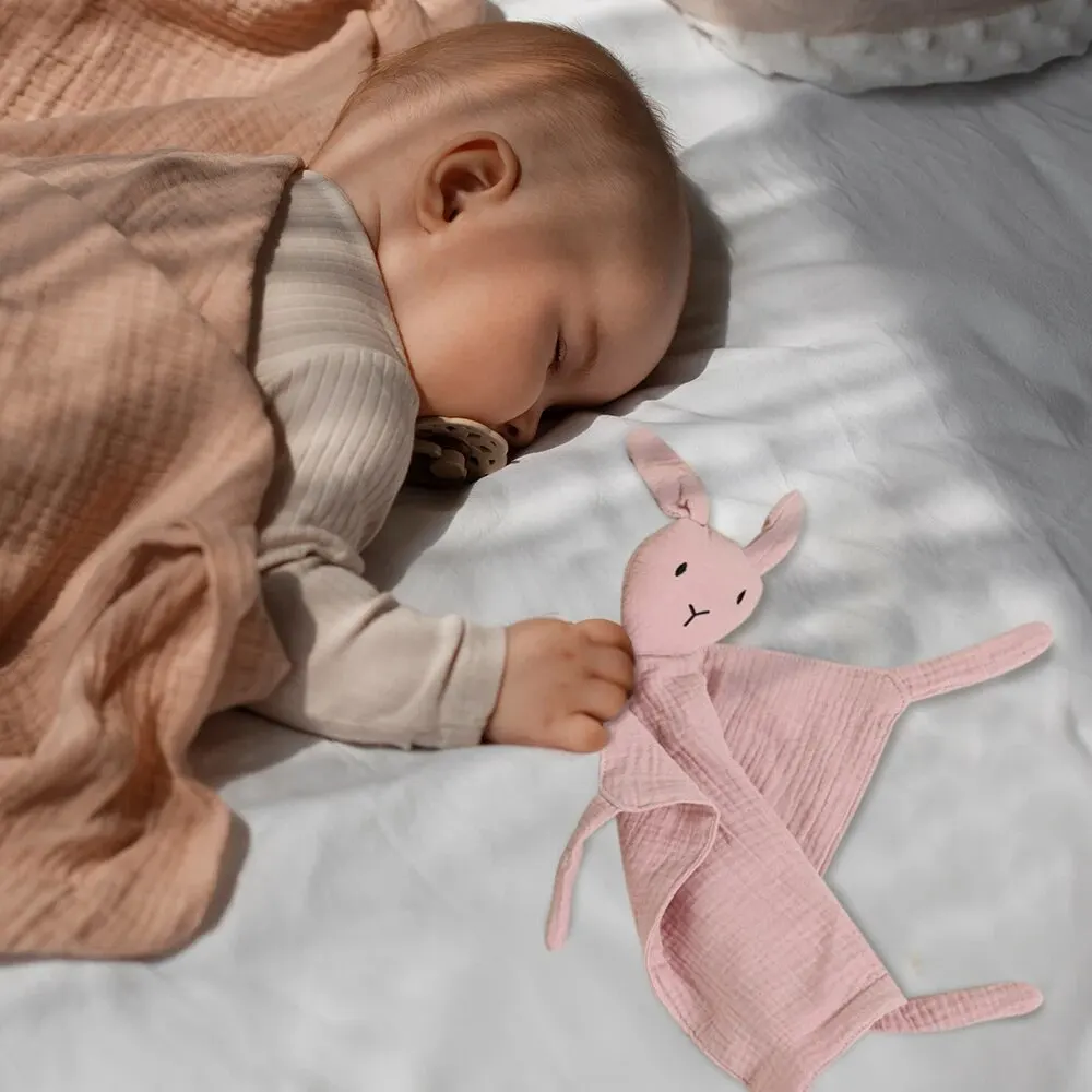 Baby Cotton Muslin Blanket Cute Cat Doll Infant Kids Sleep Appease Towel Children Rabbit Saliva Scarf Cotton Muslin Blanket Cotton Blanket Swaddle Blanket Cotton Swaddle Cotton Gauze Blanket