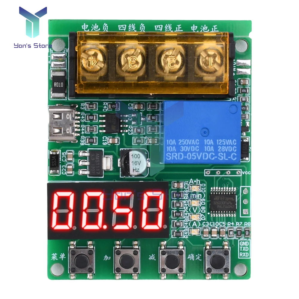 

300W 30V10A 18650 Lithium Battery Capacity Tester Meter Resistance Discharge Electronic load TTLserial port Modbus Communication