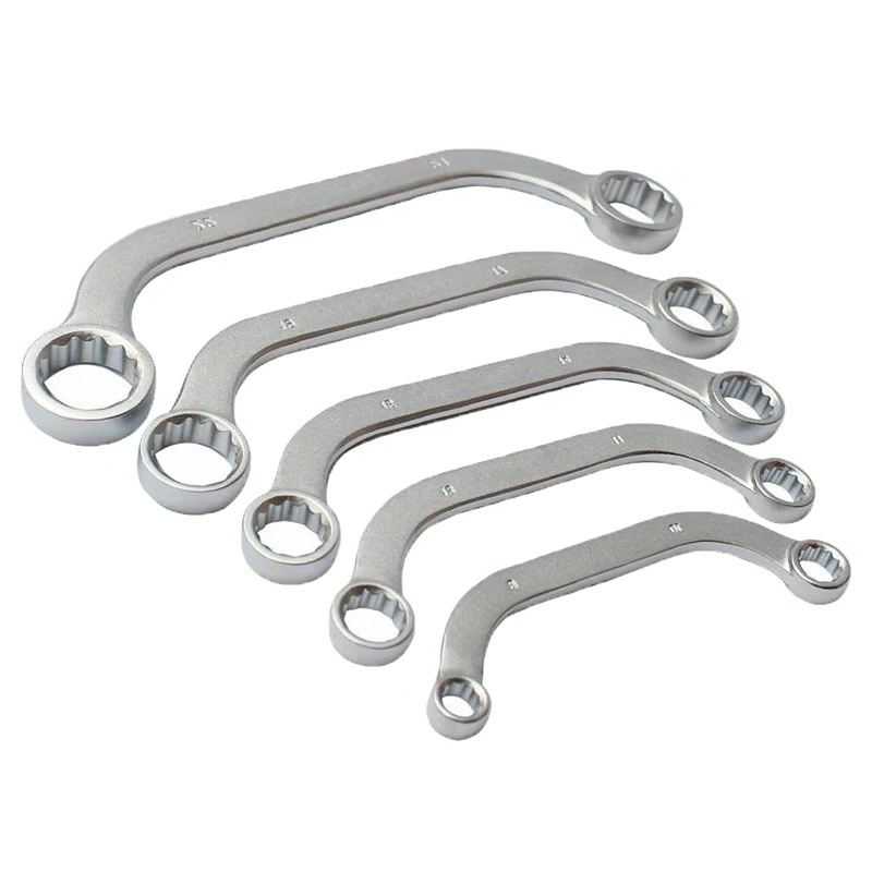 1/5Pcs S Typ Doppelseitige Inbusschlüssel Kombination Ring Spanner Pflaume Platte Gebogene Maschine Verschluss Reparatur Werkzeuge – Detail 9