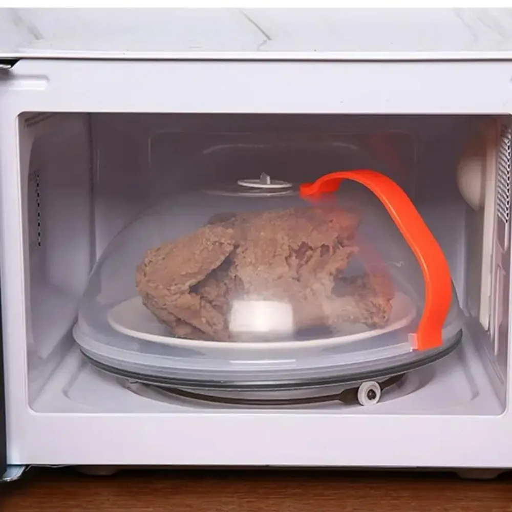 Food Cover 1Pcs Round proof Microwave Oven Food Cover With Part Fresh-keeping Cover Refrigerator Cookware Accessories Kitchen