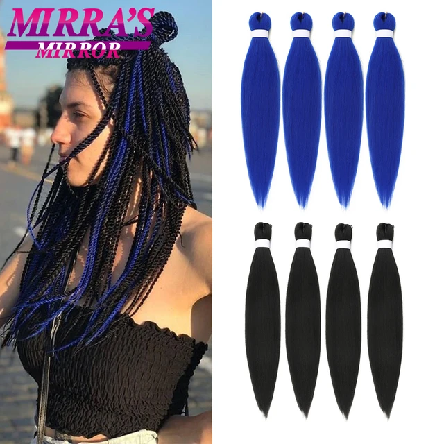 Synthetic Fiber Hair Extensions  Synthetic Fiber Braiding Hair - Pre  Stretched - Aliexpress