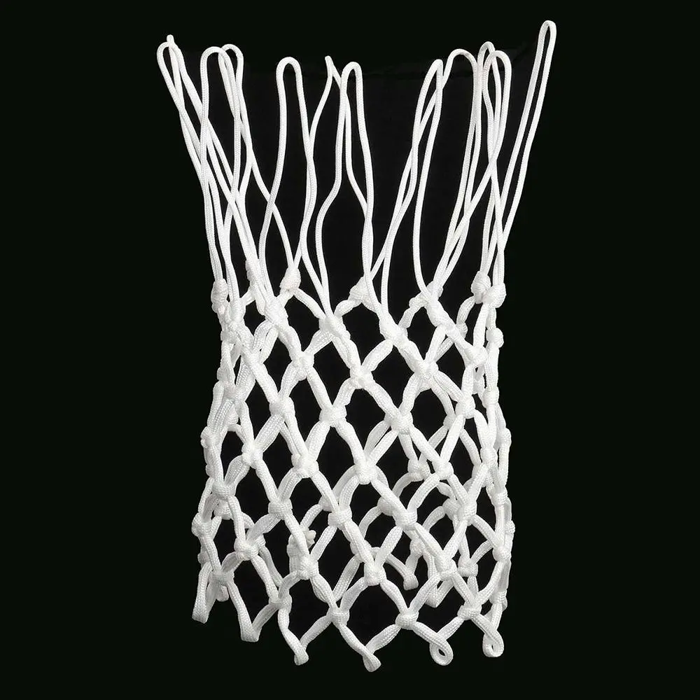 

Прочная прочная баскетбольная сетка, сетчатая нейлоновая сетка, роскошный обруч, подходит для спортивных аксессуаров стандартного размера