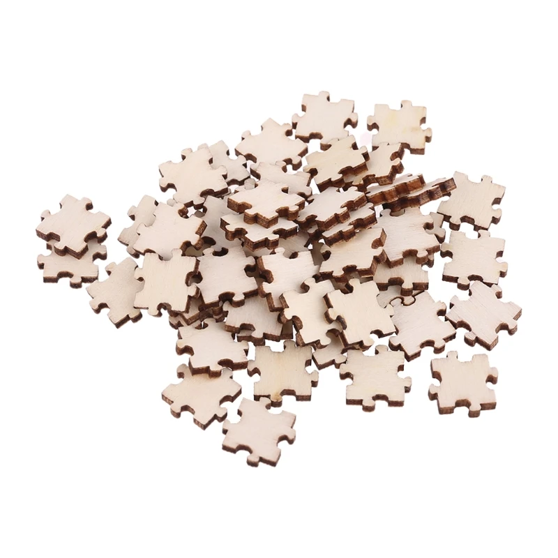 bijtend nep Winkelcentrum 100 Stks/set Unfinished Houten Jigsaw Freeform Blank Puzzels Stukken Voor  Diy Art Ambachten Kaart Maken| | - AliExpress