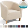 High Stretch Spandex Coffee Tub Sofa Armchair Seat Cover Protector Washable Furniture Slipcover Easy-install Home Chair Decor 1
