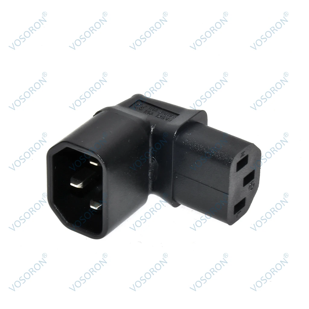 Фото Понижающий угол IEC 320 C14, 3-контактный штекер на гнездо C13, PDU, PSU, быстрое расширение, адаптер питания, розетка для ЖК-телевизора, настенное крепление №2
