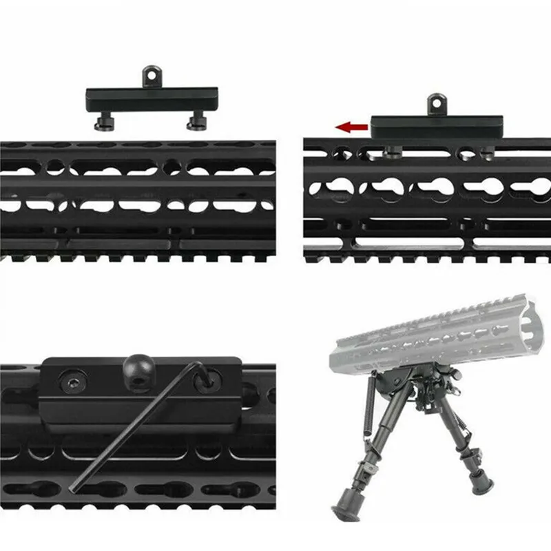 Тактический MLOK Keymod Bipod, адаптер для защиты рук, низкопрофильный аксессуар для винтовки AR15, Bipods Picatinny Rail (art.: 3920c4cdd094e) - 3920c4cdd094e