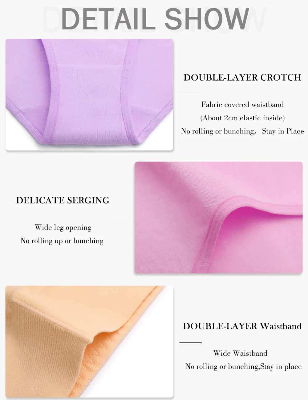 POKARLA Women's Underwear Cotton High Waist Briefs Full Coverage Soft Breathable Ladies Abdominal Surgery Recovery Panties Sets