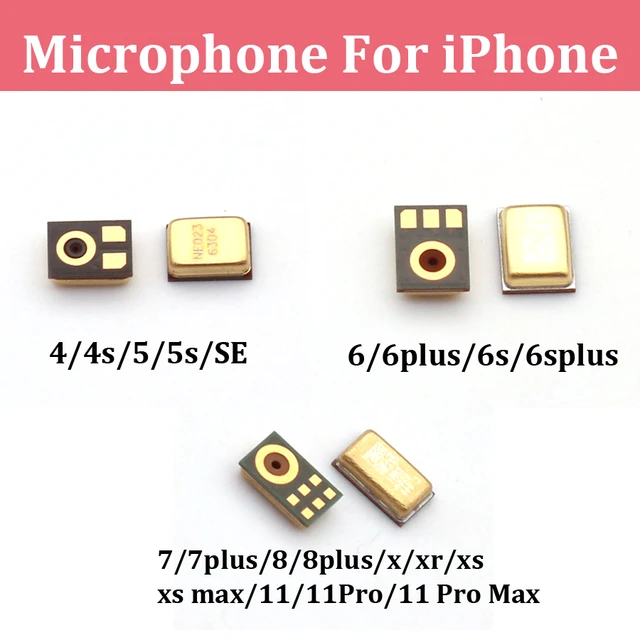 Haut-parleur micro intérieur pour Apple, iPhone 13, 12, 11, Pro, Max, XS,  Poly X, 8 P, 8 Plus, 7P, 7, 6SP, 6S, 6P, 5S, 5C, 5, 4, 4S, émetteur de  microphone, 10 pièces
