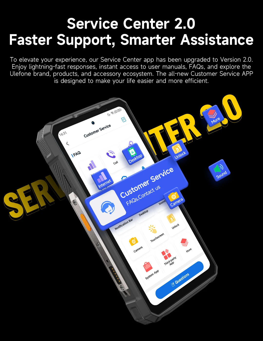 【2025 New】Ulefone Armor 33 Pro 5G Rugged Phone 25500 mAh 512GB ROM 120Hz Dual Screen NFC Android Smartphone MTK Dimensity 7300